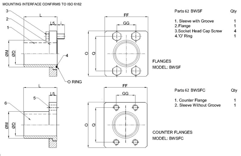 Flange<br/>Counter Flange