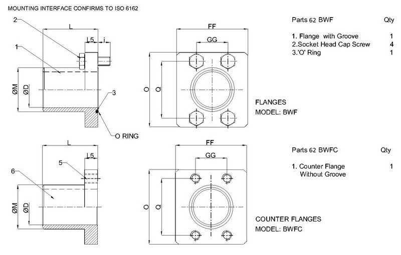 Flange<br/>Counter Flange