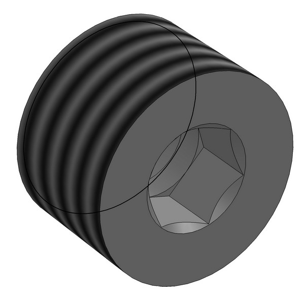 Hollow Hex Pipe Plug