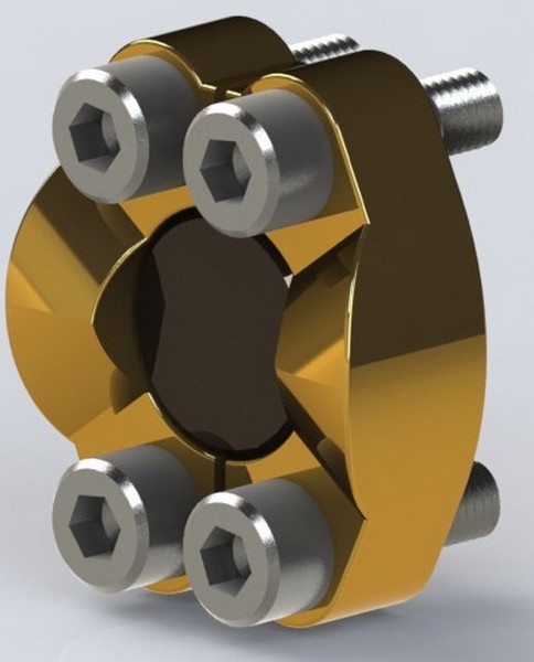 SAE-Flange connection without flanged welding neck