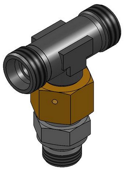 ET -R/M ADJUSTABLE BRANCH TEE WITH SWIVEL NUT